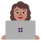 Woman Technologist- Medium Skin Tone emoji on Microsoft